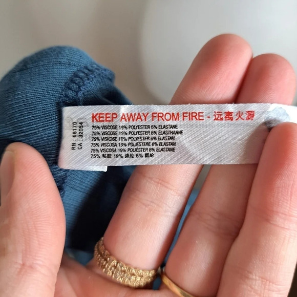 Saturday Sunday Anthropologie Stripe Ribbed Blue Hacci Sweater Size Small Shirt - Picture 7 of 8